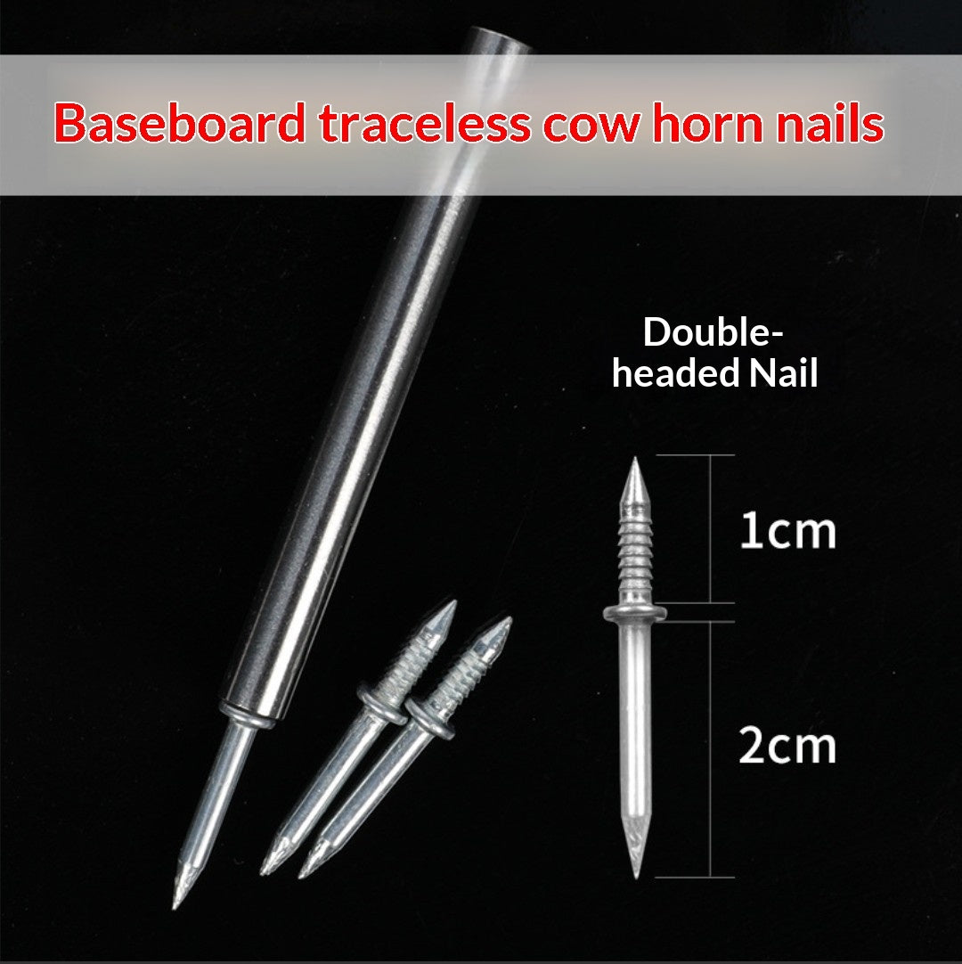 "Premium Hochkohlenstoffstahl Doppelseitige Nahtlose Kante Hornnägel - 50/100/200 Stück Pakete mit Installationswerkzeug"