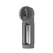 "Multifunktionale 2-in-1 Silikon Haustier-Badebürste in Grau und Blau"