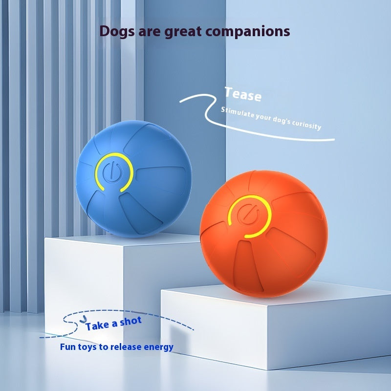 "Interaktiver Leuchtender Hundespielball - Automatischer Elektro Sprungball für Haustiertraining, Zahnreinigung und Muskelübung - Robuste Gummimaterial, Sicher für Aggressive Kauer"