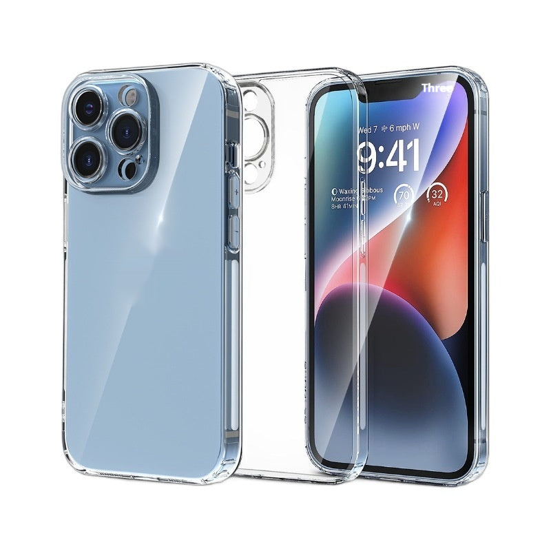 "Airbag Stoßfestes Rundum Transparentes Weiches Hülle - Präzisionsgeschnittenes 3-in-1 Schutz für Apple iPhone Modelle, TPU Material"