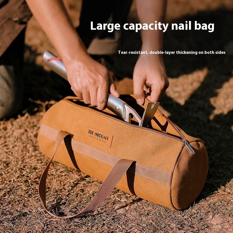 "Vielseitiger Outdoor Camping Zubehör Aufbewahrungsbeutel - Langlebiges Canvas, Mehrere Farben, Ideal für Zelt & Campingausrüstung"