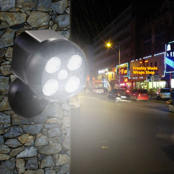 "Eulenförmige Garage-Licht 4LED Ultra Hell - Automatische Aktivierung, Energieeffizient & Wetterfest"