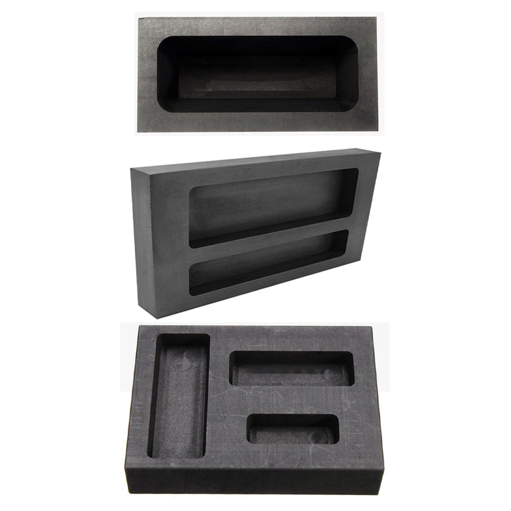 "Premium Silber-Graphit-Gussform - Ideal für präzise Gold & Silber Ingots - Robustes Metall, Verschiedene Varianten Verfügbar"