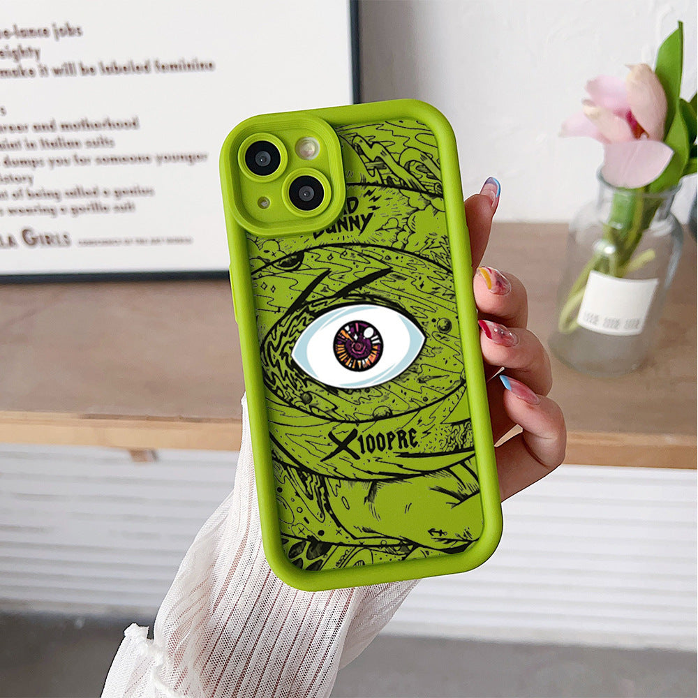"Silikon Handyhülle in Vielfältigen Farben - DS Eye of God Design - Stoßfest, Anti-Fall & Anti-Fingerabdruck für Alle iPhone Modelle"