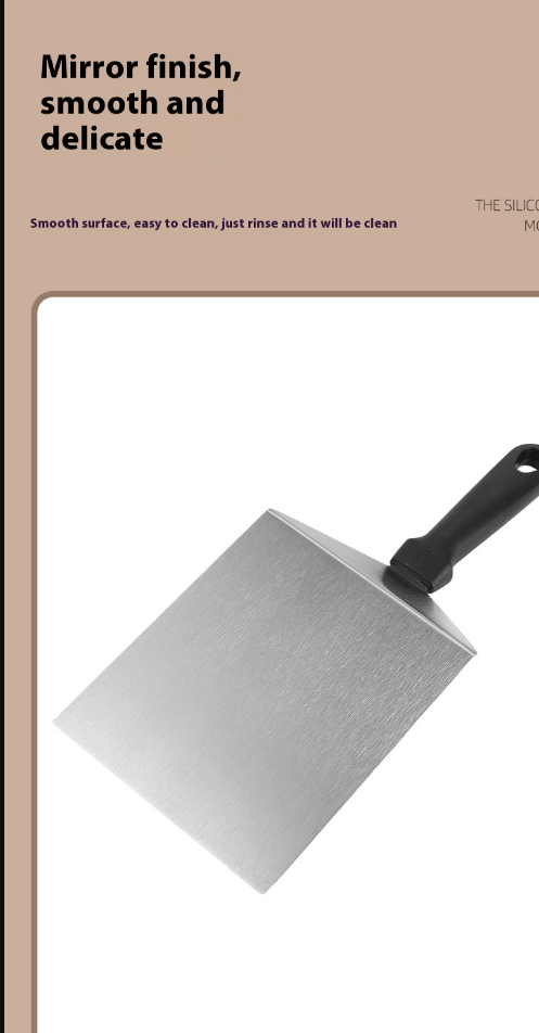 Edelstahl-Teppanyaki-Schaufel für Steak & Burger