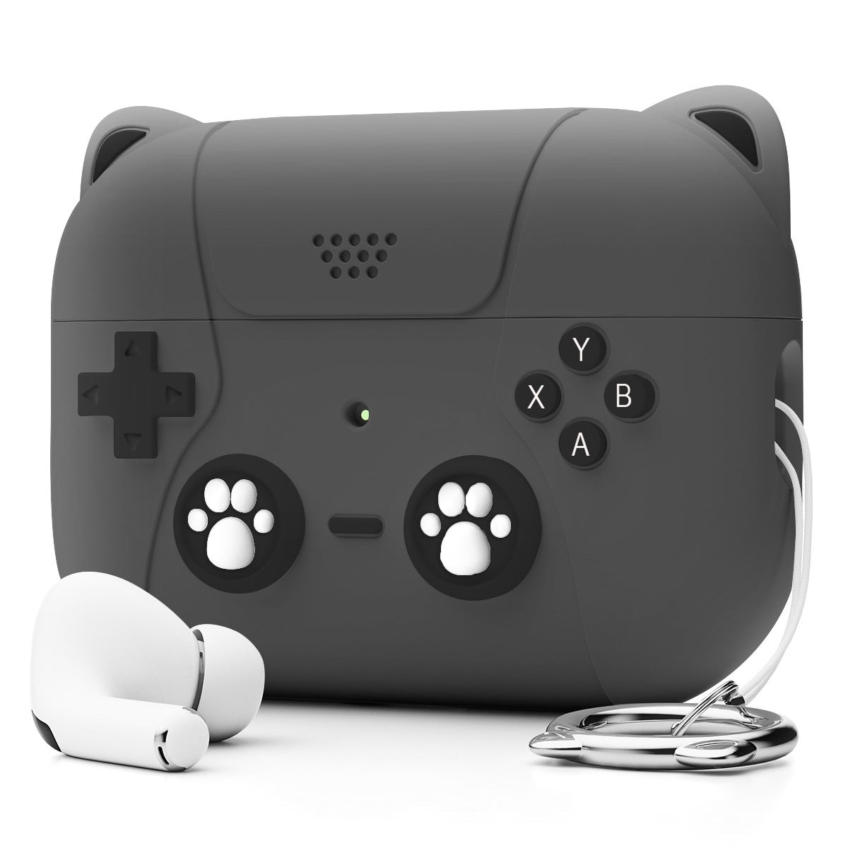 "Charmante Silikon Ohrhörer Schutzhülle, Universal & Tragbar, für Apple Airpods - Dunkelgrau, Hellrosa, Helllila, Hellblau"