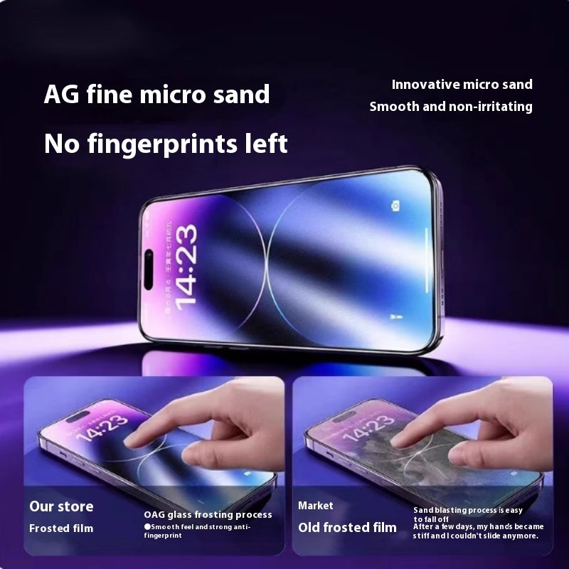 "Neuer Staubfreier Mattglas Displayschutz für iPhone Modelle - Anti-Fingerabdruck, HD-Beschichtung"