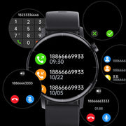 "Intelligente Bluetooth-Anruf Smartwatch 1.32 Zoll, Gesundheits Sportarmband, Wasserdicht, Magnetisches Saugaufladen - Schwarz und Rosegold"