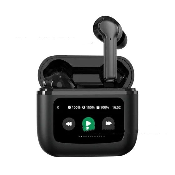 "Hochwertiges Bluetooth Headset mit Touch-Farbdisplay und Rauschunterdrückung, Lange Akkulaufzeit, Reichweite 15 Meter"