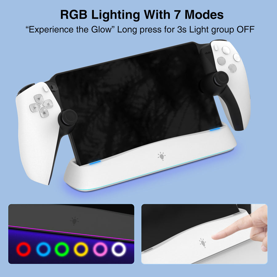 "PlayStation Portable Handheld Konsole Ladestation - Typ-C, Speicherfunktion, ABS Material, mit Zubehör"