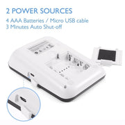"Elektronisches Arm-Blutdruckmessgerät mit Hintergrundbeleuchtung, Batteriebetrieben, Ideal für Alle Altersgruppen, Schwarz"