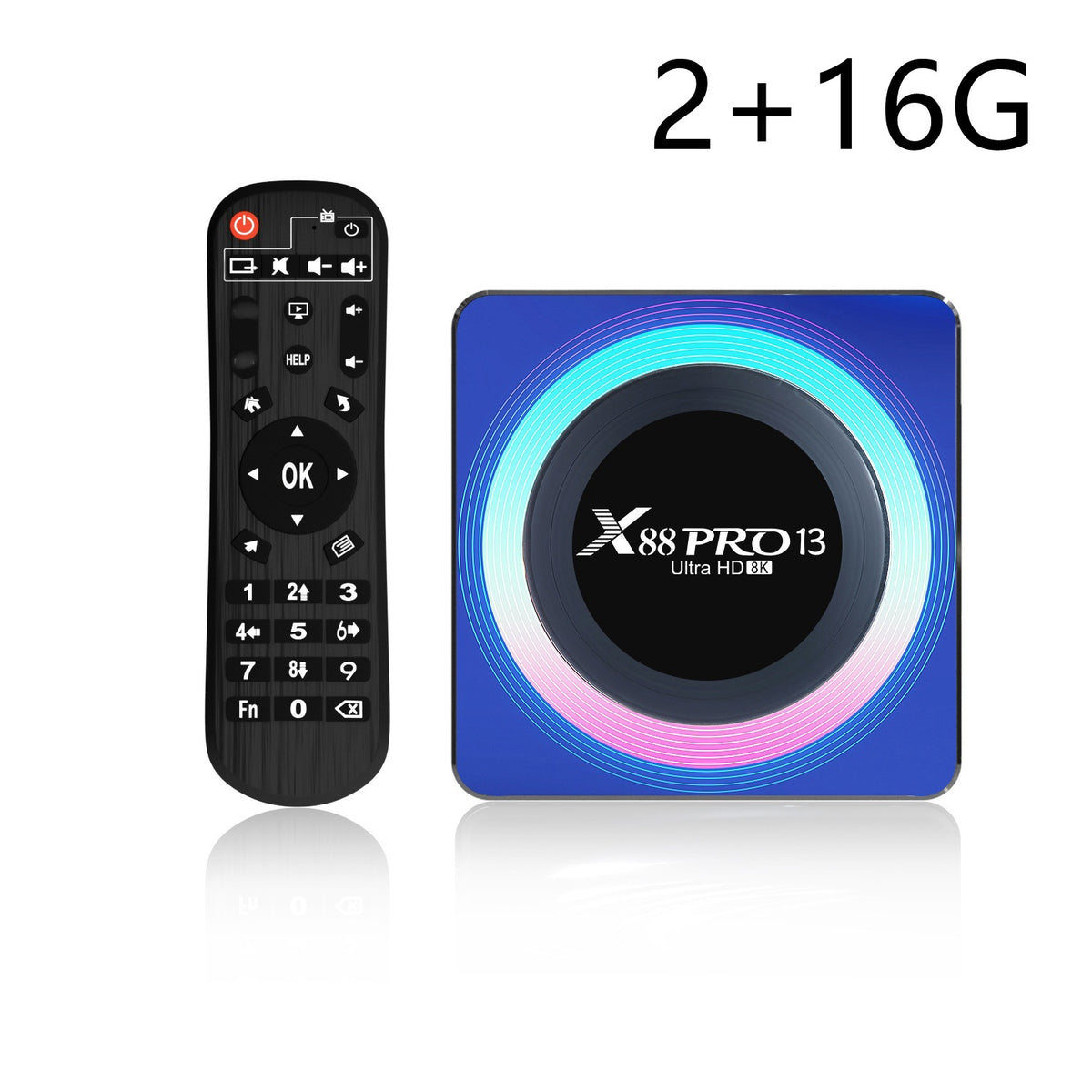 "X88PRO 13 RK3528 Android 13 Set-top Box: Leistungsstarkes Smart-Multimedia-Center mit Bluetooth und Großem Speicher für Filmgenuss in Top-Qualität"