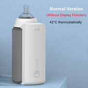 "Tragbarer, Kabelloser Babyflaschenwärmer mit USB-Ladefunktion – Konstante 42°C Milchtemperatur, Lange Akkulaufzeit, Universal Flaschenpassform"