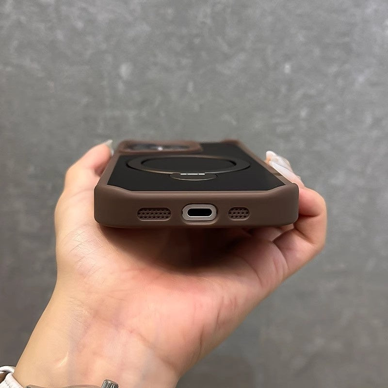 "Robuste Magnetische Drehbare Handyhülle mit Standfunktion - Stoßfest, Kratzfest, Abdrucksicher, Kompatibel mit iPhone"
