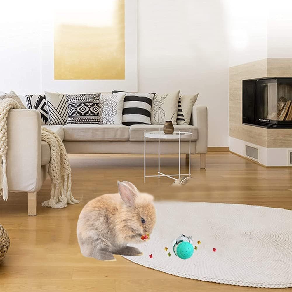 "Interaktives Haustier-Spielzeug: Hundesnack-Ball und Katzenfutter-Dispenser aus Gesundheitsfreundlichem Material, Mehrfunktionaler Fütterer, Einzigartiges Wackeldesign für Alle Hunde- und Katzengrößen"