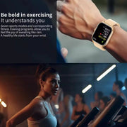 "HD-Display Sport-Smartwatch mit Solarquarz-Bewegung, TPU-Armband, ABS-Gehäuse - Schwarz & Silber"