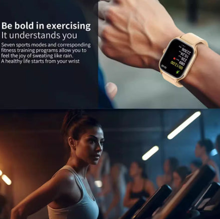 "HD-Display Sport-Smartwatch mit Solarquarz-Bewegung, TPU-Armband, ABS-Gehäuse - Schwarz & Silber"