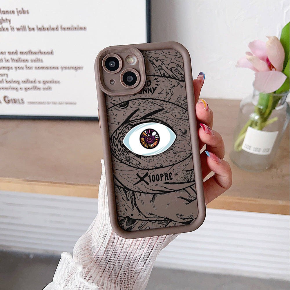 "Silikon Handyhülle in Vielfältigen Farben - DS Eye of God Design - Stoßfest, Anti-Fall & Anti-Fingerabdruck für Alle iPhone Modelle"