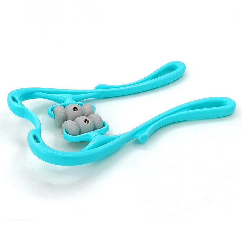 Nackenmassagegerät zur Schmerzlinderung Deep Tissue 360-Grad-Nackenroller mit 96 Druckpunkten Neckbud-Massageroller für Nacken, Schultern, Taille, Beine und Füße Handheld-Entspannungsgerät