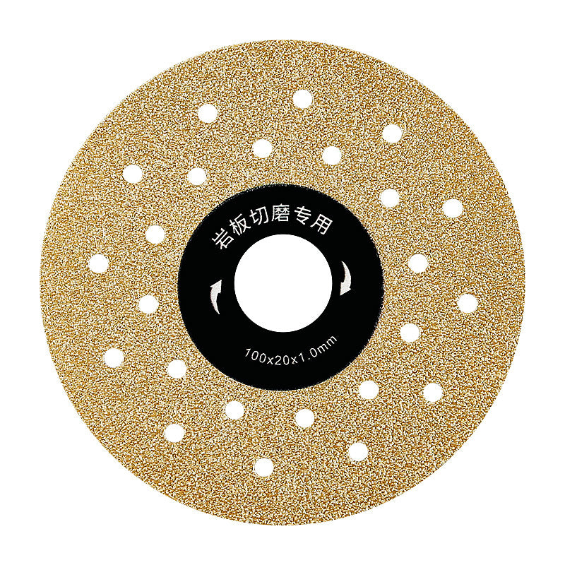 "Premium Goldener Sternenexplosion Schneidscheibe - Speziell für Steinplatten - Trimmen, Glätten & Polieren - 100mm Durchmesser"
