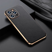 "Premium Echtleder Schutzhülle für iPhone - Elegant & Vielfarbig, Kompatibel mit iPhone 11 bis 15 Pro Max"