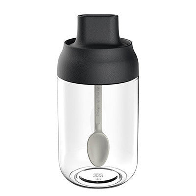 "Hochwertiges Airo Gewürzglas 250ml mit Löffel und Deckel - Premium Küchenhelfer in Schwarz, Blau und Schwarz"