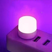 "Tragbare Mini USB Nachtlicht, LED Augenschutz Leselampe, Runde Buchlampe mit USB-Stecker für Computer & Mobile Power Charging"