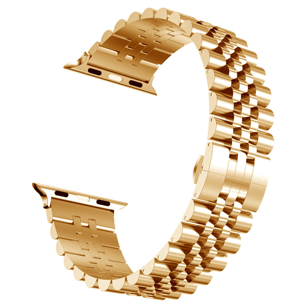 Eleganter Metallarmband mit 5 Perlen