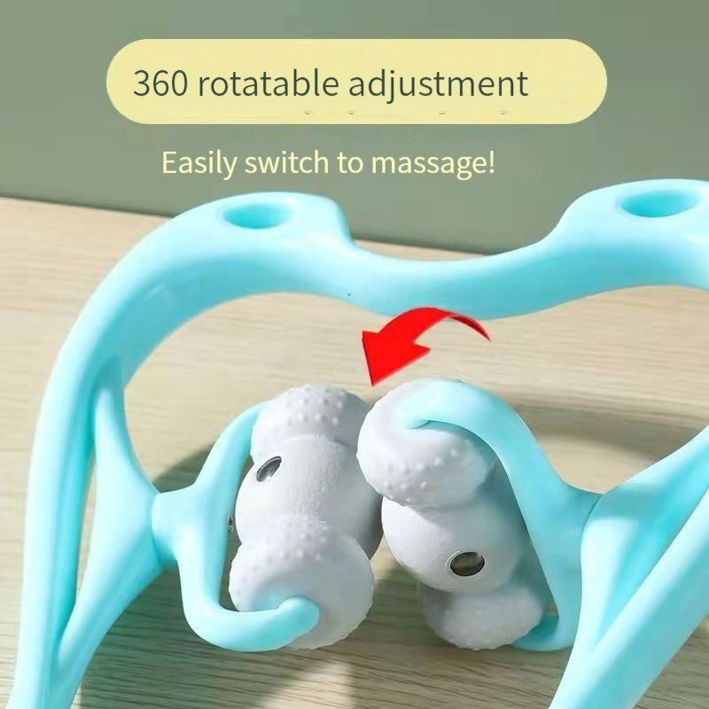 Nackenmassagegerät zur Schmerzlinderung Deep Tissue 360-Grad-Nackenroller mit 96 Druckpunkten Neckbud-Massageroller für Nacken, Schultern, Taille, Beine und Füße Handheld-Entspannungsgerät