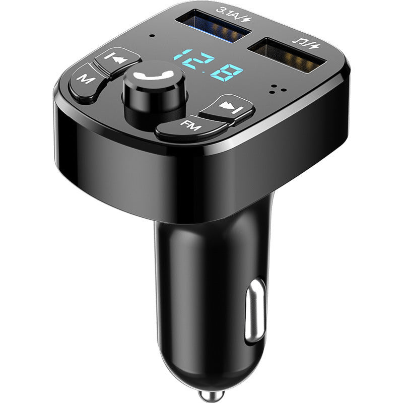 "Premium Auto-Zigarettenanzünder mit Lossless MP3-Player, Bluetooth 5.0, Dual-USB & FM-Transmitter für optimales Fahrerlebnis"