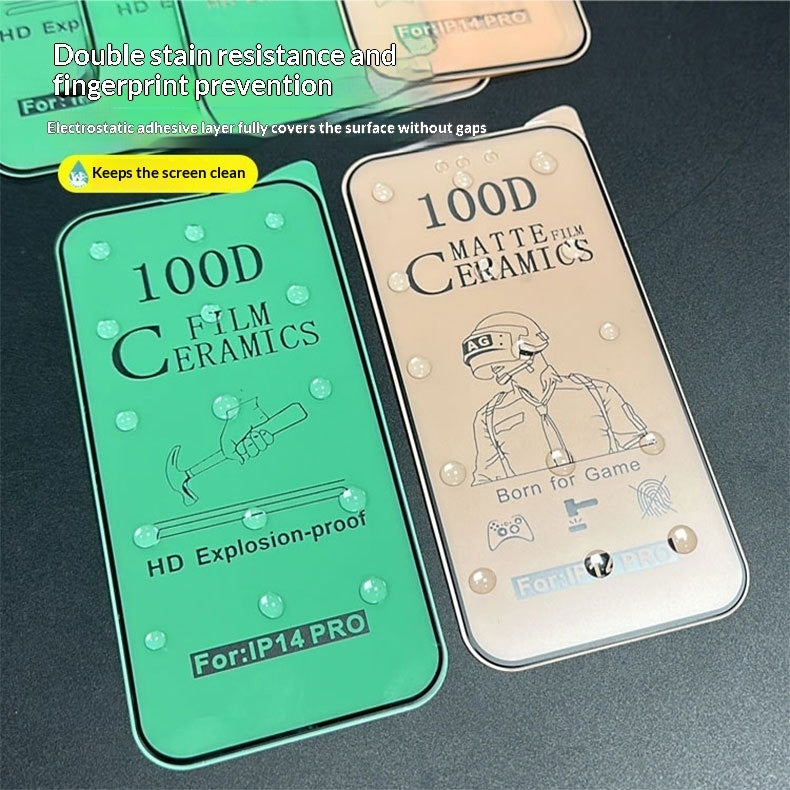 "Vollflächige Weiche Schutzfolie für iPhone Modelle mit Diamant-Keramik-Beschichtung - HD, Matt, Staubdicht, Selbstheilend"
