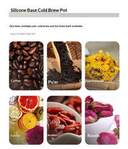 "Hochwertige Hochborosilikatglas Cold Brew Teekanne - Für Aromatischen Kaffee & Eistee"