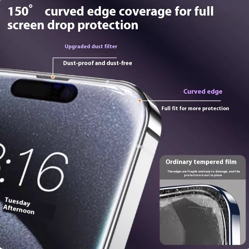 "Neuer Staubfreier Mattglas Displayschutz für iPhone Modelle - Anti-Fingerabdruck, HD-Beschichtung"