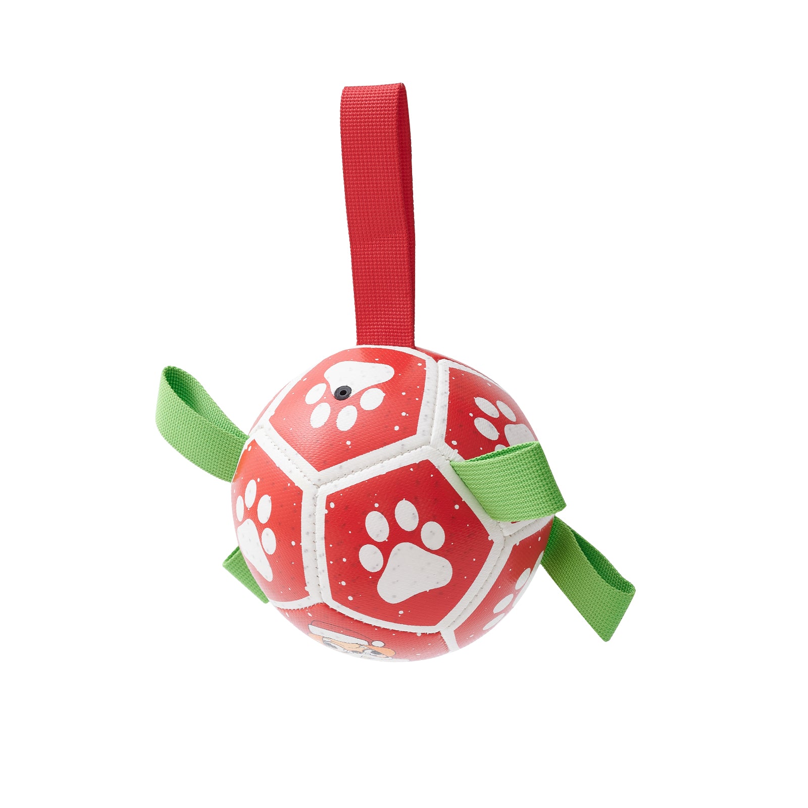 "Interaktives Hundespielzeug Fußball mit Gurten - Wasserspielzeug für Tauziehen - Ideales Geschenk für Haustiere zu Halloween, Weihnachten & Geburtstag"