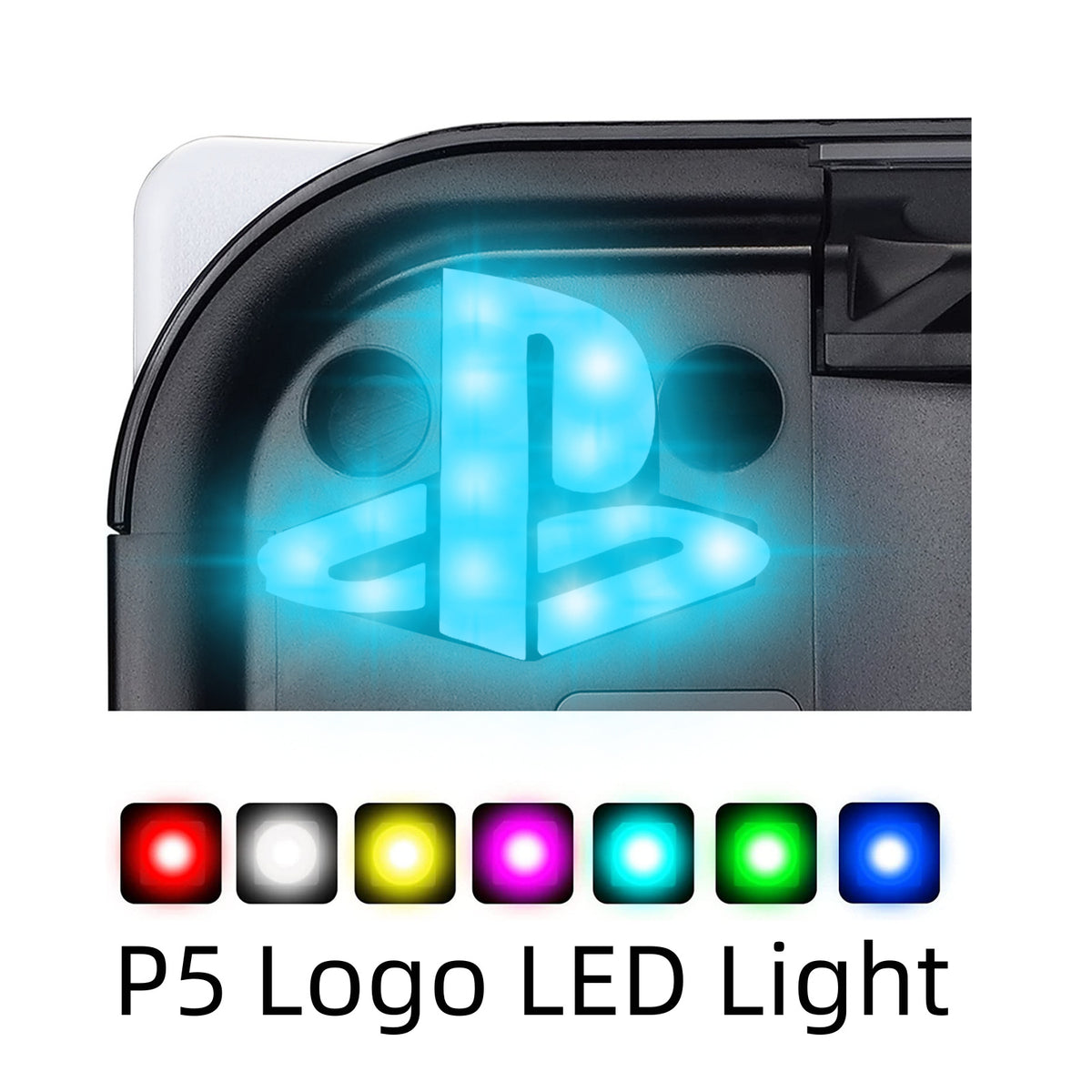 "PS5 Atmosphärenlicht mit Fernbedienung und USB-Anschluss - Gaming-Zubehör für verbessertes Spielerlebnis"