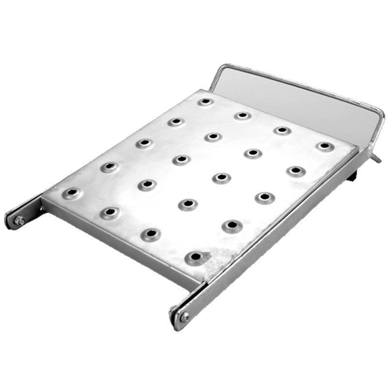 "Robuste Aluminiumlegierung Teleskop-Leiterzubehör: Dreieckige Arbeitsplattform im modernen minimalistischen Stil - Silber oder Schwarz"