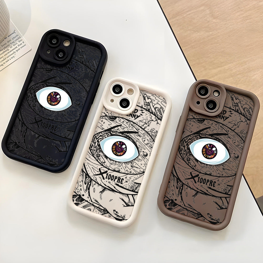 "Silikon Handyhülle in Vielfältigen Farben - DS Eye of God Design - Stoßfest, Anti-Fall & Anti-Fingerabdruck für Alle iPhone Modelle"