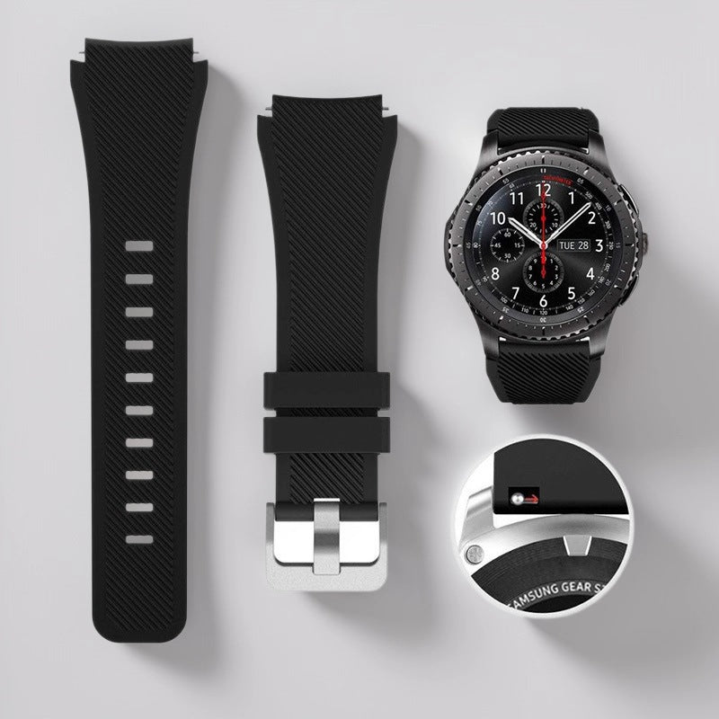 "22mm/20mm Smartwatch Silikon Sportarmband in Vielfältigen Farben - Modisch und Komfortabel"