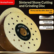 "Premium Goldener Sternenexplosion Schneidscheibe - Speziell für Steinplatten - Trimmen, Glätten & Polieren - 100mm Durchmesser"