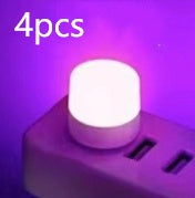 "Tragbare Mini USB Nachtlicht, LED Augenschutz Leselampe, Runde Buchlampe mit USB-Stecker für Computer & Mobile Power Charging"