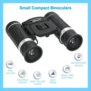 "500-25 HD Zoom Fernglas für Camping, Jagd & Outdoor-Sport - Wasserdicht, Faltbar & Kompakt mit BAK4-Prisma"