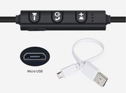 "BT-01 Big Horn Sportliches Bluetooth Headset - Kabellose Ohrhörer, Bluetooth 4.1, Leichtgewicht, HD-Anrufe, Lärmreduktion, 10m Reichweite, Farbauswahl"