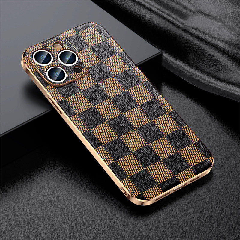 "Premium Echtleder Schutzhülle für iPhone - Elegant & Vielfarbig, Kompatibel mit iPhone 11 bis 15 Pro Max"