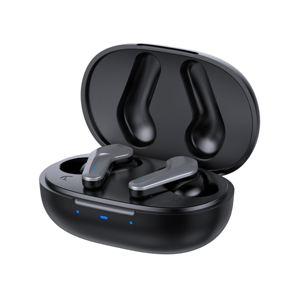 "Bluetooth 5.0 Kabellose Ohrhörer - Binaural, Geräuschreduktion, Stereo-Sound - Schwarz, Grau"