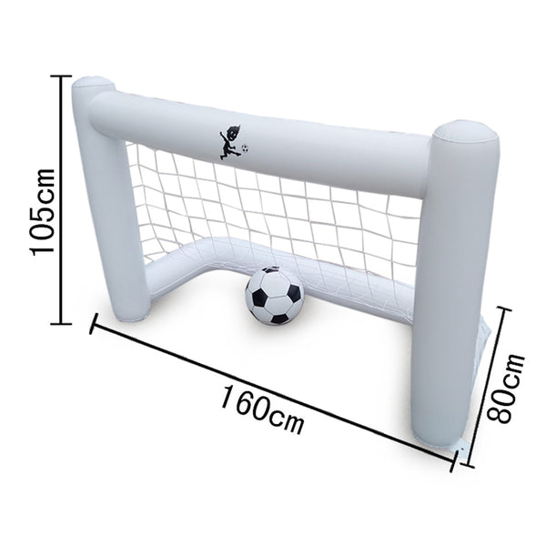 "Öko-freundliches aufblasbares PVC Fußballtor mit Ball für Strand und Schwimmbad"