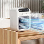 "Tragbarer Klimaanlage Lüfter mit Kühl-Atomisierungstechnologie, Eiswasserfunktion und USB-Stromversorgung - Ideal für Zuhause, Büro und Auto"