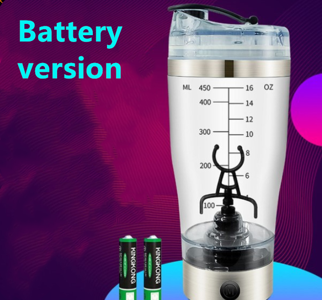 "Elektrischer Eiweiß-Shake-Mixer USB, Tragbarer Milch-Kaffee-Blender, Fitness-Sportflasche 600ml, Leicht zu Reinigen, Perfekt für Unterwegs"