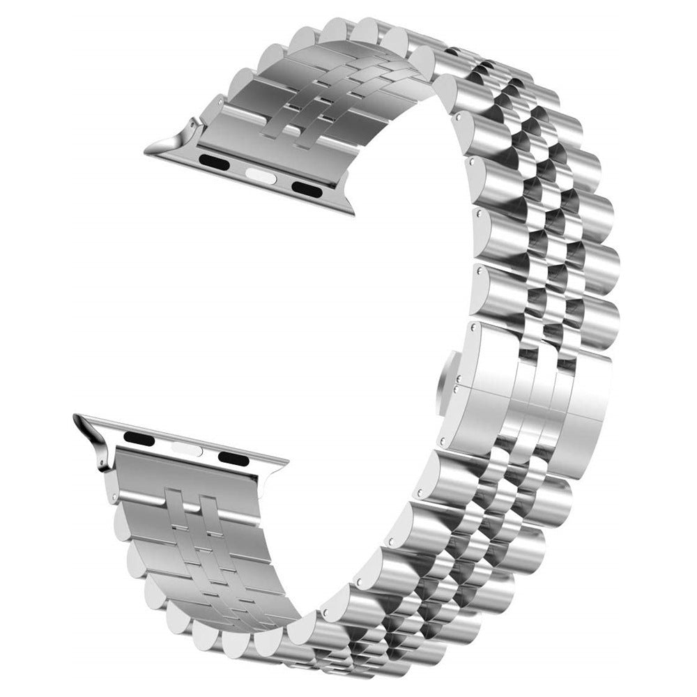 Eleganter Metallarmband mit 5 Perlen