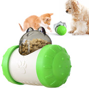 "Interaktives Haustier-Spielzeug: Hundesnack-Ball und Katzenfutter-Dispenser aus Gesundheitsfreundlichem Material, Mehrfunktionaler Fütterer, Einzigartiges Wackeldesign für Alle Hunde- und Katzengrößen"
