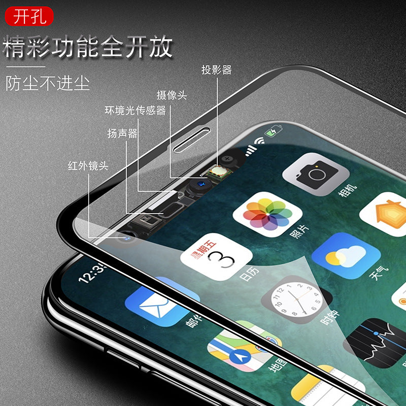"Premium Vollbild Hartglas Handy Displayschutz für iPhone 14, 15, 16 - Stoßfest, Staubresistent & HD Klarheit"
